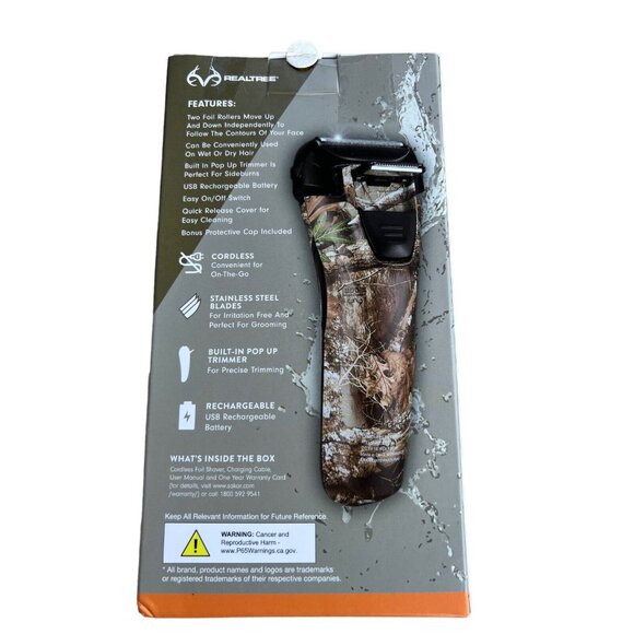 Vivitar Real Tree Men's  Cordless Foil Shaver - Picture 2 of 4